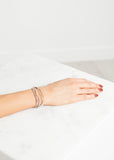 Bracelet 85 in Grey Silk/Silver