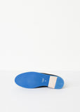 Suede Loafers - Black/Blue